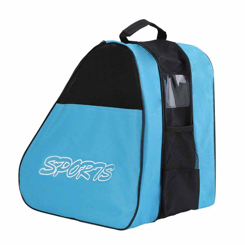 Blue, thick, half-net bag